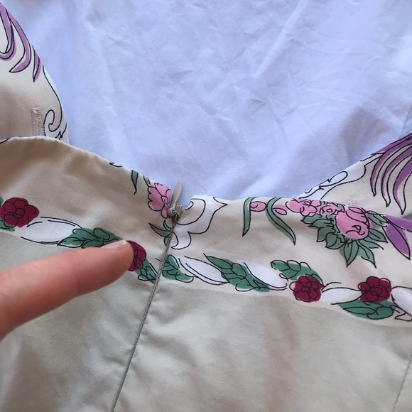 SOLD Betsey Johnson New York Vintage Rare OG Tea Party Dress Printed 10 Y2k - Picture 16 of 17